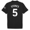 Koszulka Manchester City Stones 5 Wyjazdowe 2025-26 Koszulki Piłkarskie Krótki Rękaw